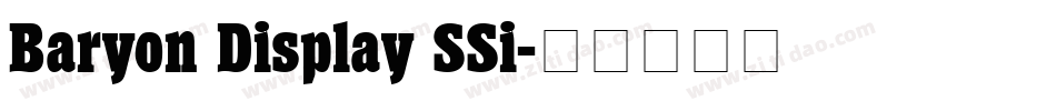 Baryon Display SSi字体转换